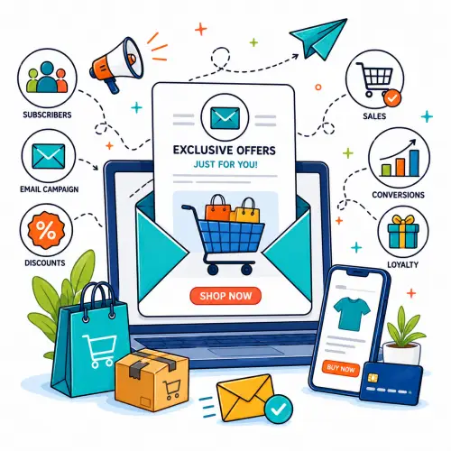 Email marketing for e-commerce infographic